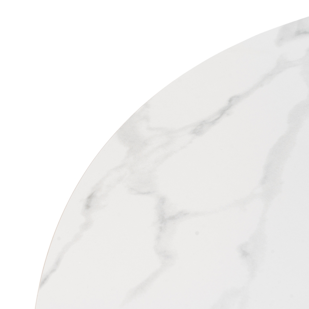 MESA COMEDOR BLANCO-NATURAL 120 X 120 X 75 CM - Imagen 2