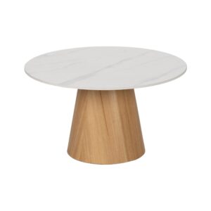 MESA CENTRO BLANCO-NATURAL 80 X 80 X 45 CM