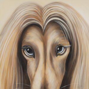 PINTURA GALGO LIENZO DECORACIÓN 120 X 3