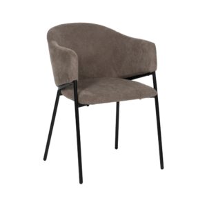 SILLA TAUPE TEJIDO-METAL 54 X 60 X 78 CM
