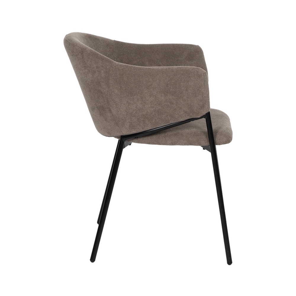 SILLA TAUPE TEJIDO-METAL 54 X 60 X 78 CM - Imagen 2