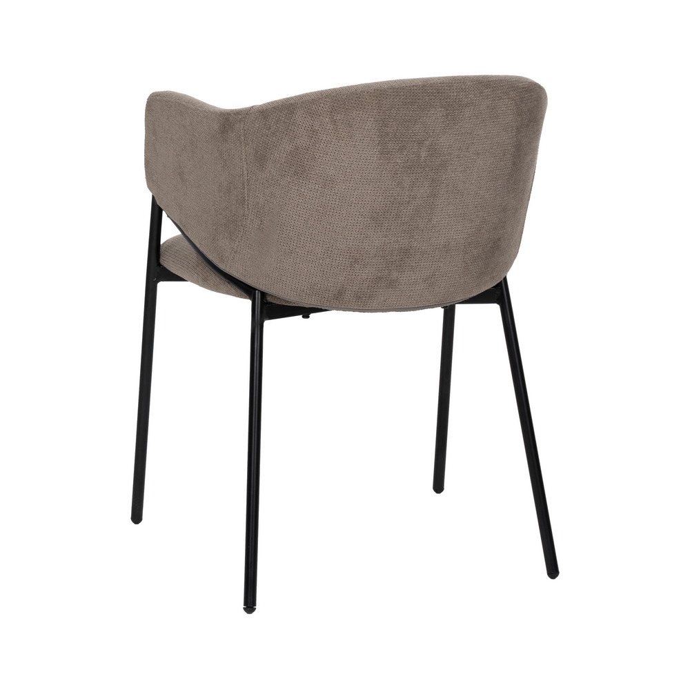 SILLA TAUPE TEJIDO-METAL 54 X 60 X 78 CM - Imagen 3