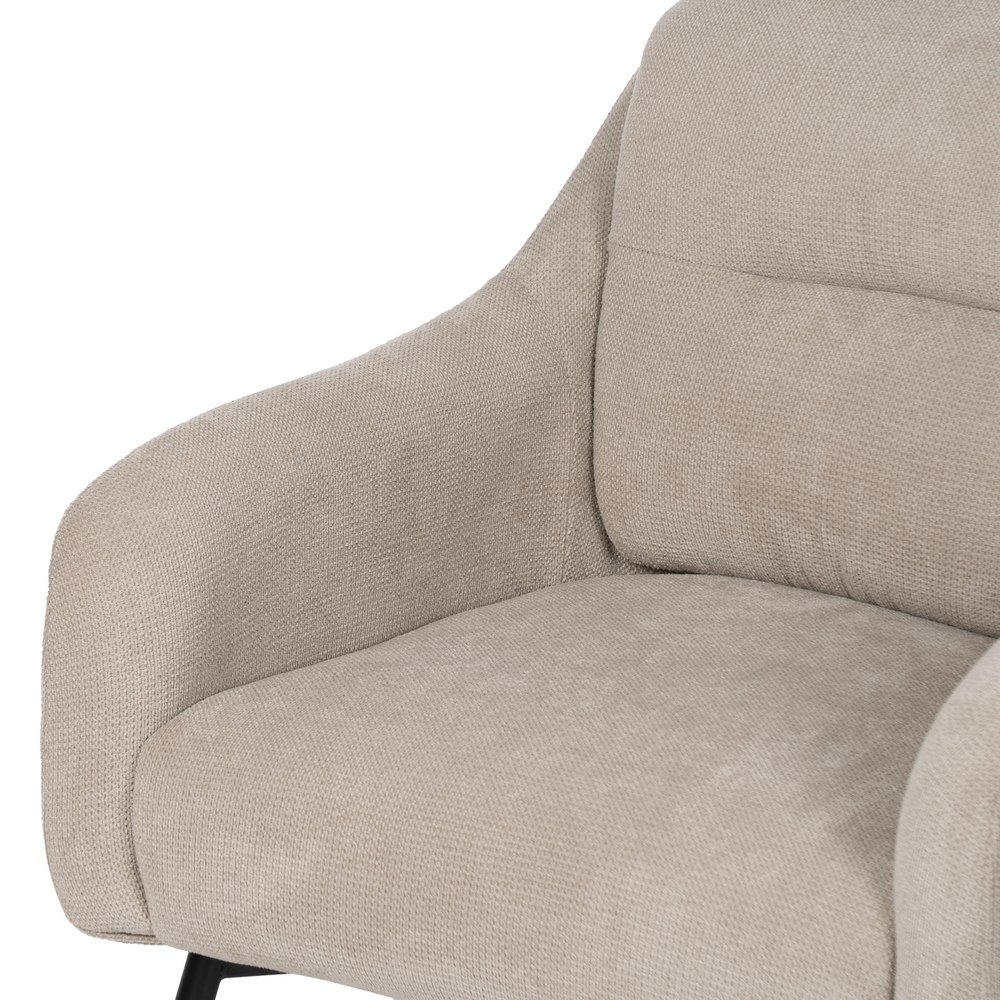SILLÓN BEIGE TEJIDO-METAL 69 X 73 X 79 CM - Imagen 5