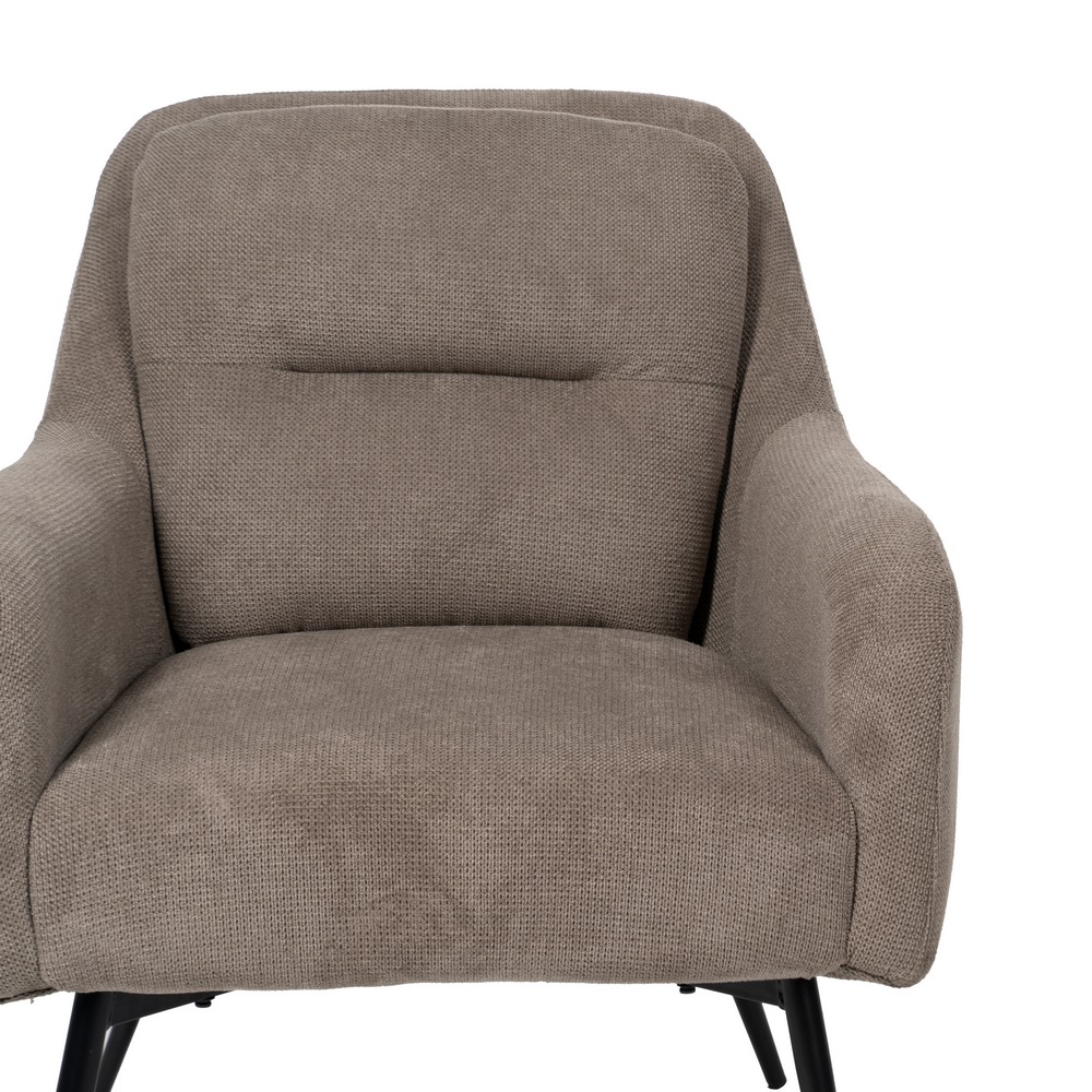 SILLÓN TAUPE TEJIDO-METAL 69 X 72 X 79 CM - Imagen 4