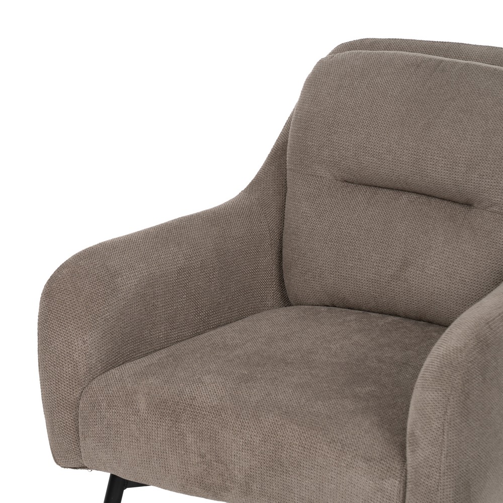 SILLÓN TAUPE TEJIDO-METAL 69 X 72 X 79 CM - Imagen 5