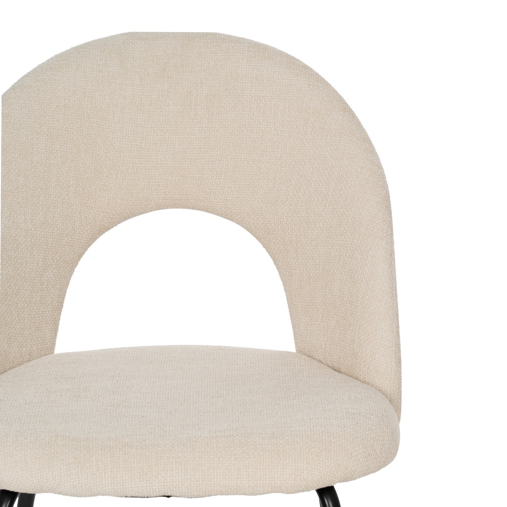 SILLA BLANCO TEJIDO-METAL CONTRACT 49 X 60 X 81 CM - Imagen 4