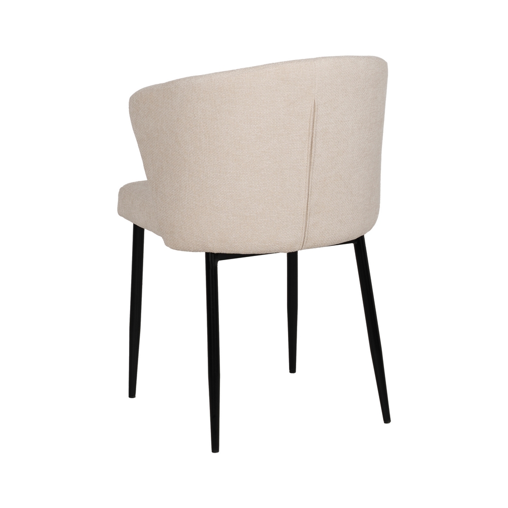 SILLA BLANCO TEJIDO-METAL CONTRACT 52,50 X 55 X 80 CM - Imagen 3