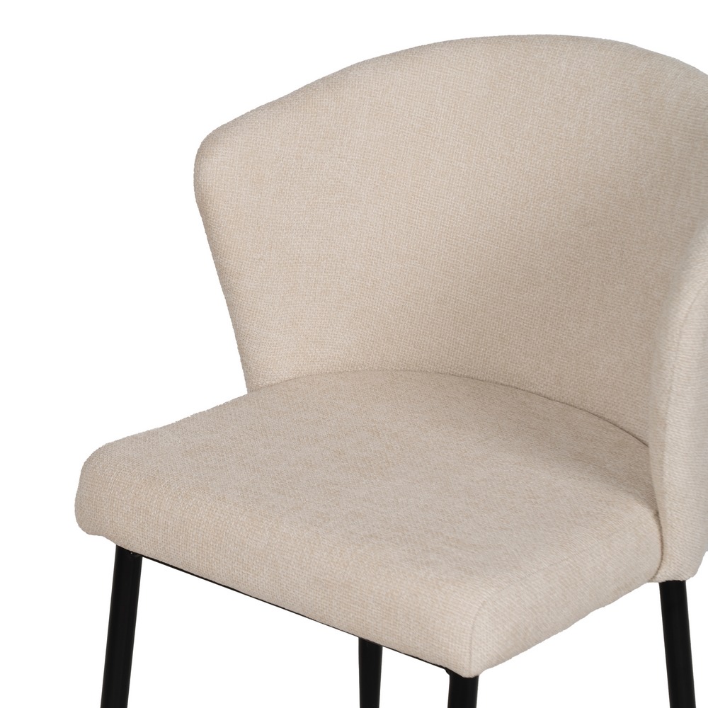 SILLA BLANCO TEJIDO-METAL CONTRACT 52,50 X 55 X 80 CM - Imagen 5