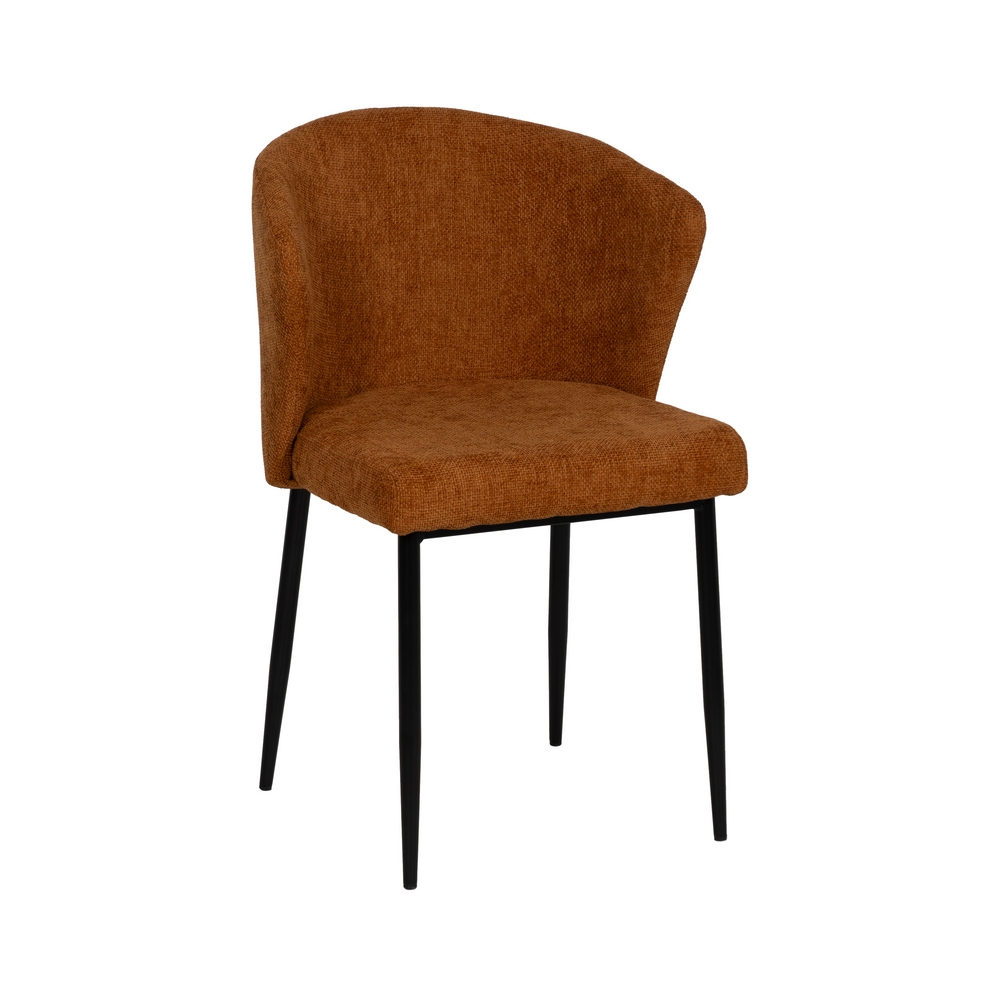 SILLA MARRÓN TEJIDO-METAL CONTRACT 52