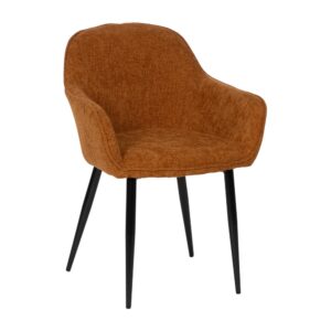 SILLA MARRÓN TEJIDO-METAL CONTRACT 61 X 59