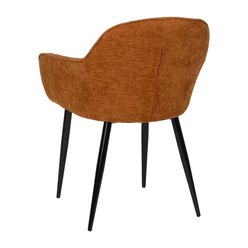 SILLA MARRÓN TEJIDO-METAL CONTRACT 61 X 59,50 X 83 CM - Imagen 3