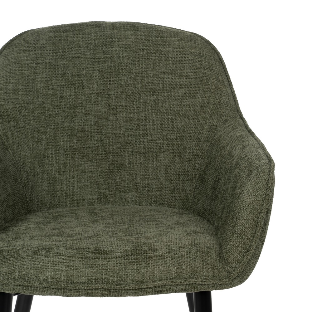 SILLA VERDE TEJIDO-METAL CONTRACT 61 X 59,50 X 83 CM - Imagen 4