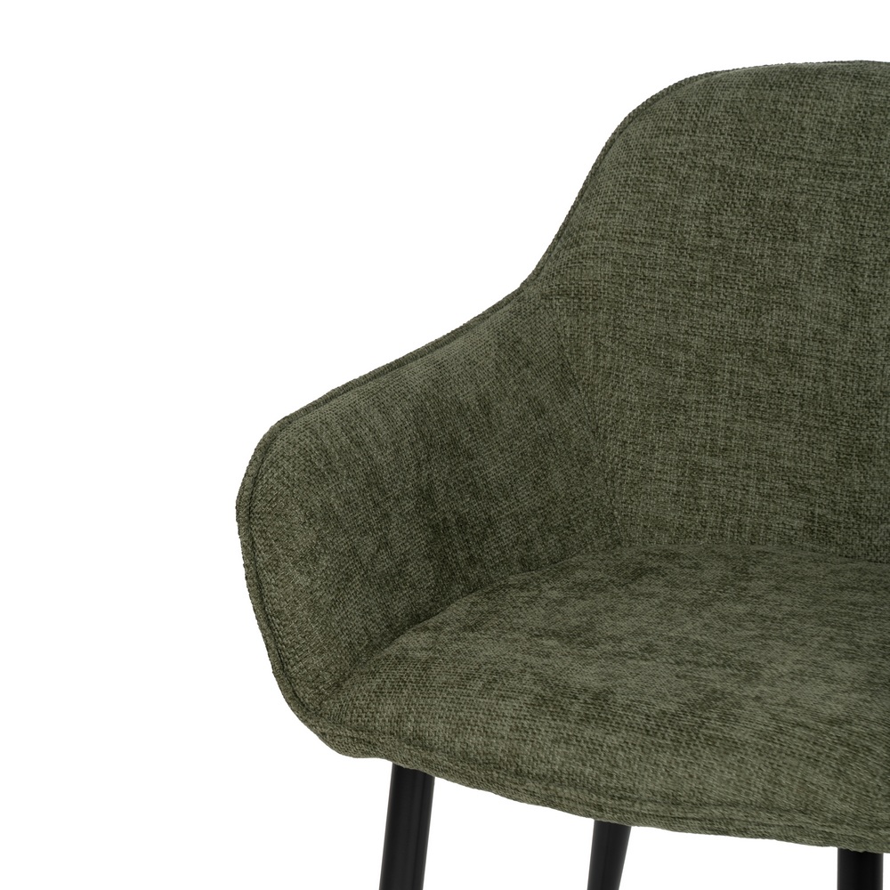 SILLA VERDE TEJIDO-METAL CONTRACT 61 X 59,50 X 83 CM - Imagen 5
