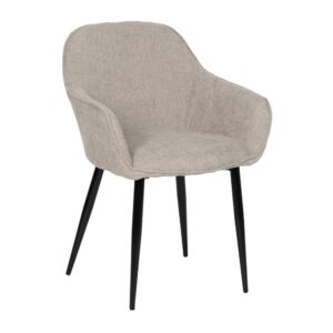 SILLA GRIS TEJIDO-METAL CONTRACT 61 X 59