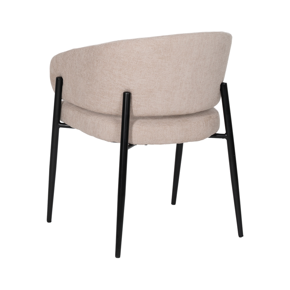 SILLA BEIGE TEJIDO-METAL CONTRACT 60 X 57 X 79 CM - Imagen 3