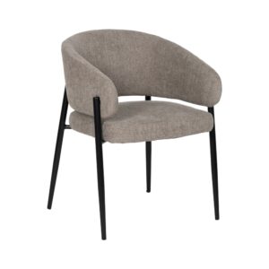 SILLA TAUPE TEJIDO-METAL CONTRACT 60 X 57 X 79 CM