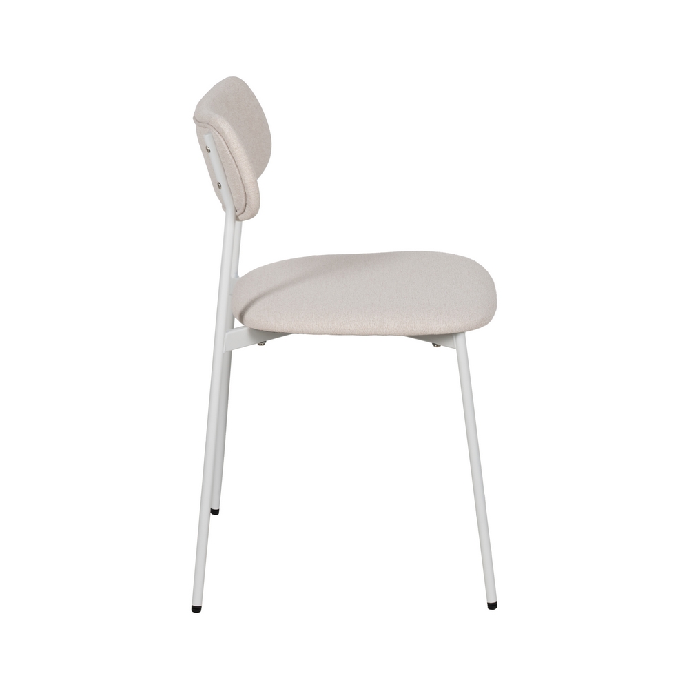 SILLA CREMA TEJIDO-METAL CONTRACT 49 X 47 X 76 CM - Imagen 2
