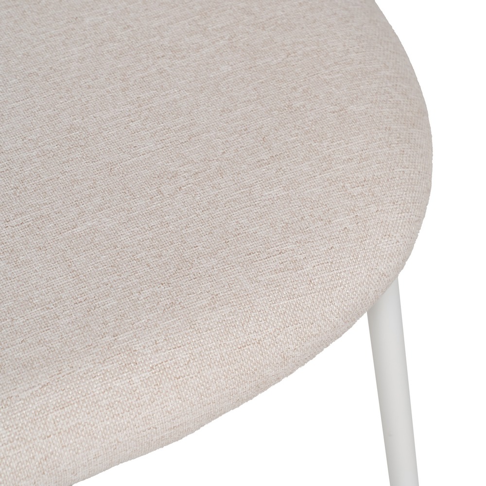 SILLA CREMA TEJIDO-METAL CONTRACT 51 X 52 X 79,50 CM - Imagen 5