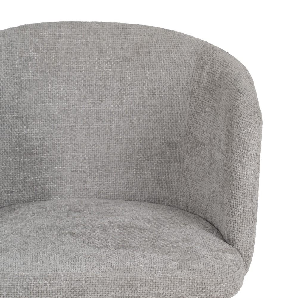 SILLA GRIS TEJIDO-METAL SALÓN 53 X 53 X 77 CM - Imagen 4
