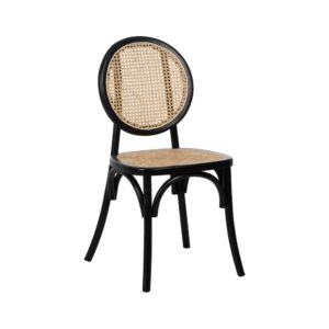 SILLA NEGRO MADERA DE OLMO CONTRACT 44