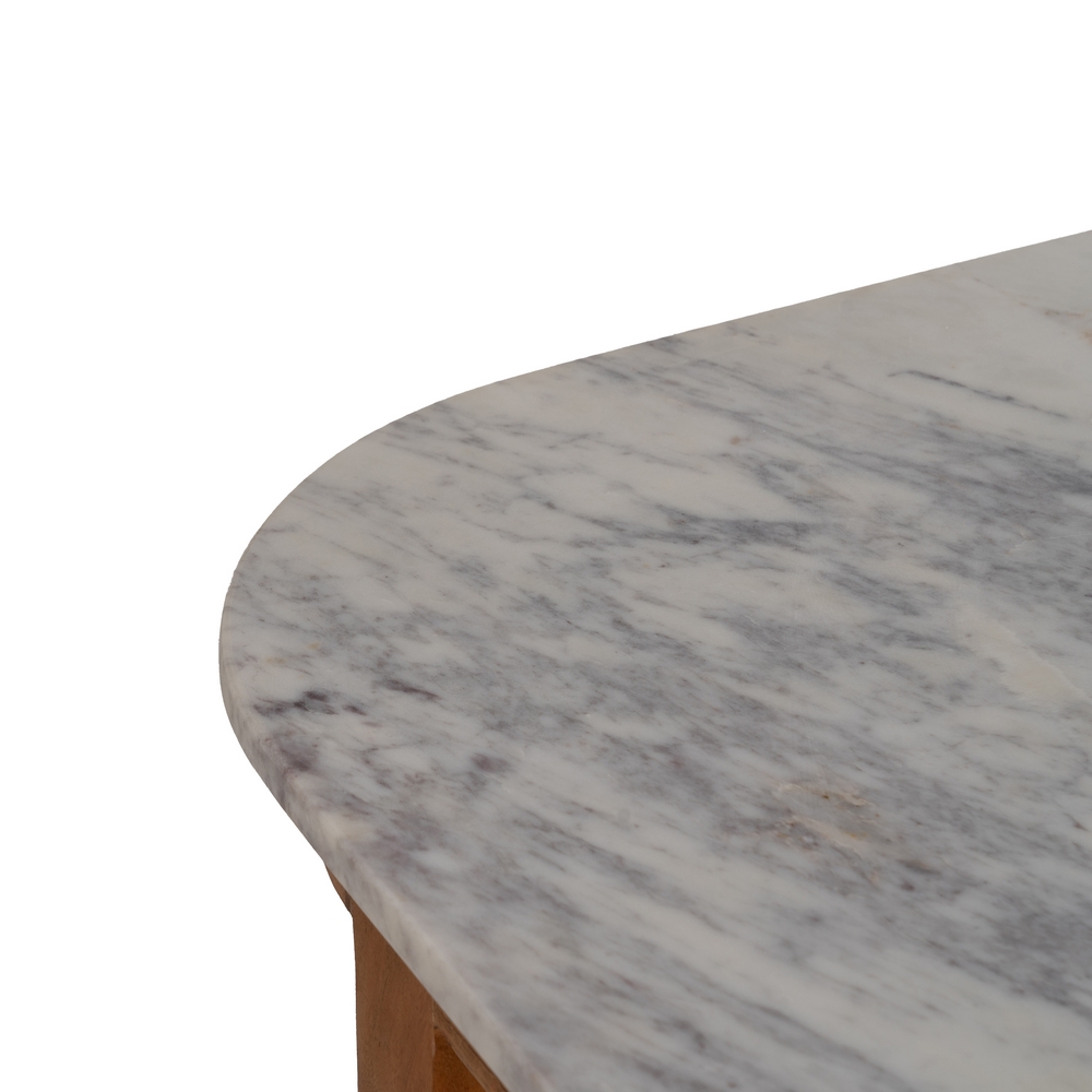 ISLA NATURAL MÁRMOL/MADERA COCINA 155 X 70 X 88 CM - Imagen 3