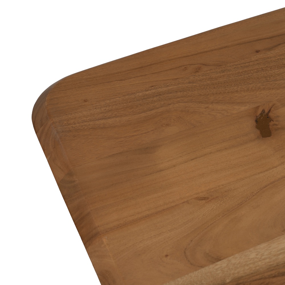 MESA COMEDOR MADERA-METAL SALÓN 170 X 90 X 77 CM - Imagen 2