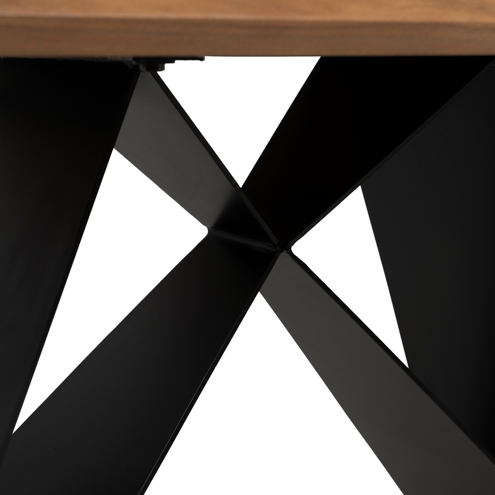 MESA COMEDOR MADERA-METAL SALÓN 170 X 90 X 77 CM - Imagen 5