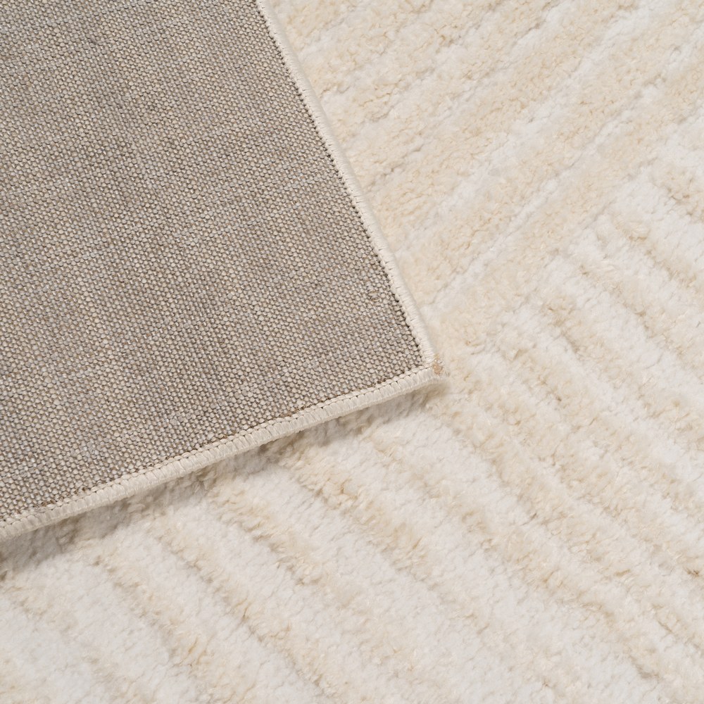 ALFOMBRA BEIGE 60%POLIÉSTER- 40% JUTE 160 X 230 CM - Imagen 4