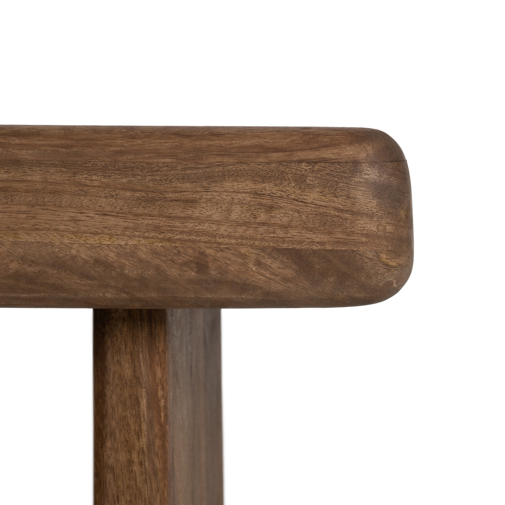 MESA CENTRO MARRÓN MADERA DE MANGO SALÓN 60 X 60 X 45 CM - Imagen 5