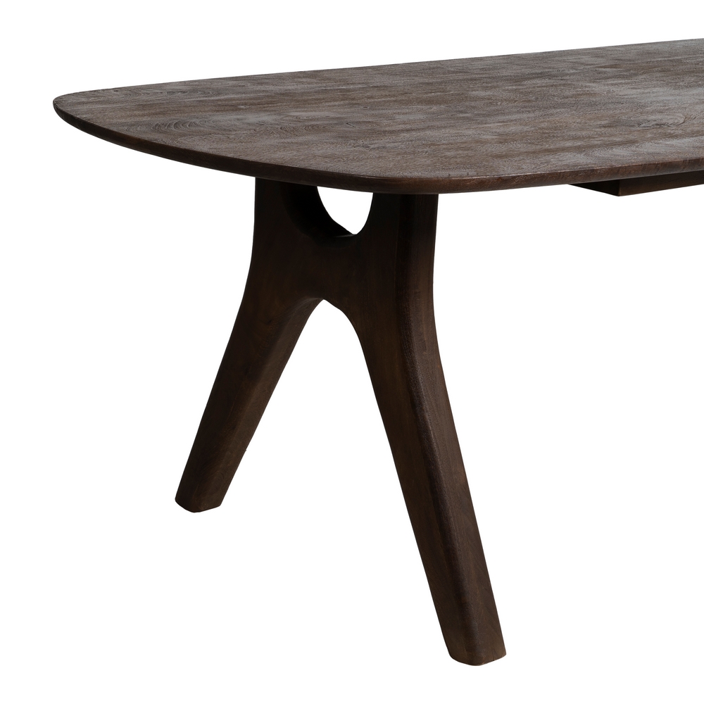 MESA COMEDOR MARRÓN MADERA DE MANGO 260 X 100 X 76 CM - Imagen 2