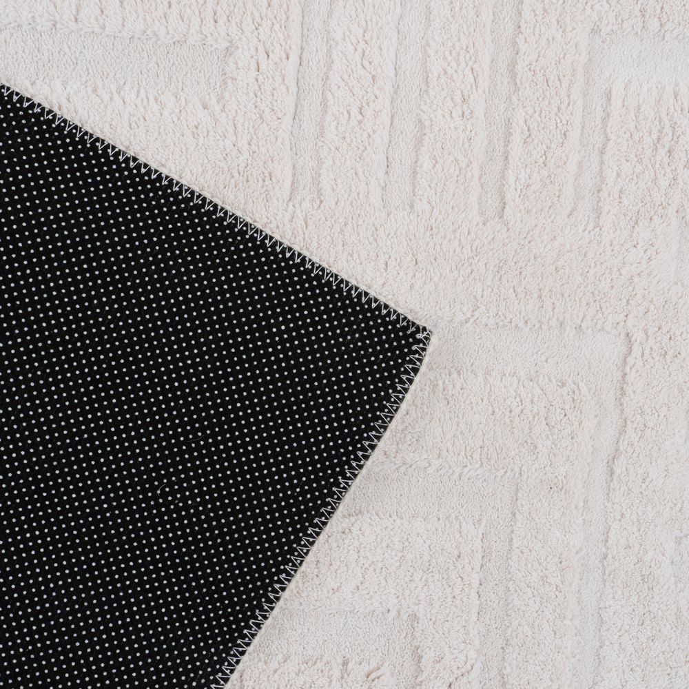 ALFOMBRA GEOMÉTRICO CRUDO POLIESTER 200 X 1,70 X 300 CM - Imagen 3