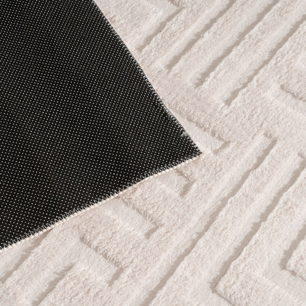 ALFOMBRA GEOMÉTRICO CRUDO POLIESTER 200 X 1,70 X 300 CM - Imagen 4