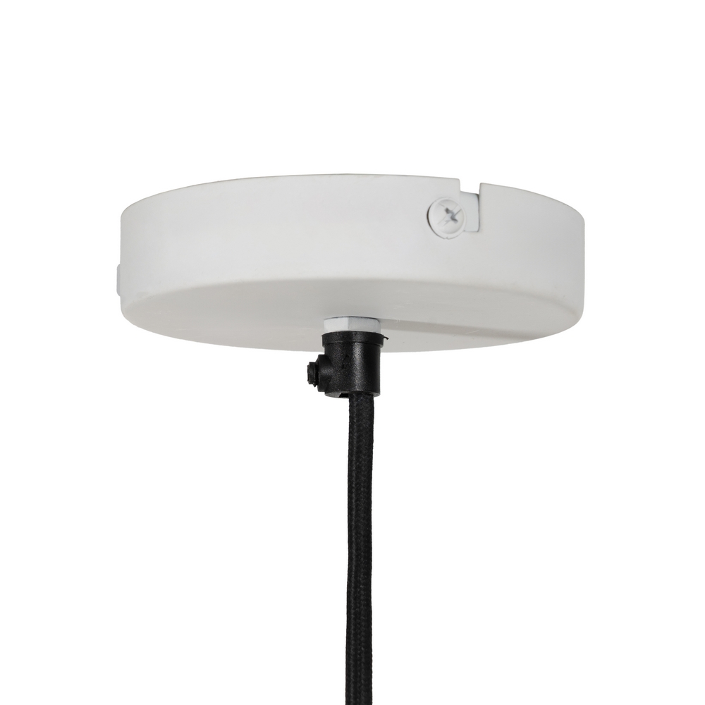 LÁMPARA TECHO BLANCO-ORO PAPEL MACHÉ 53 X 39 X 18 CM - Imagen 5