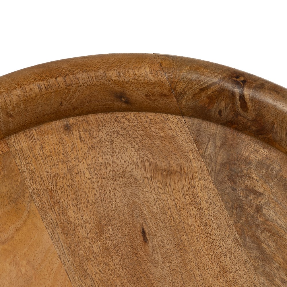 MESITA NATURAL MADERA DE MANGO 42 X 42 X 46 CM - Imagen 4