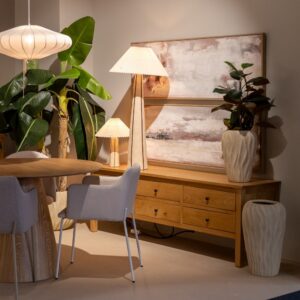 APARADOR NATURAL MADERA MINDI SALÓN 180 X 48 X 60 CM