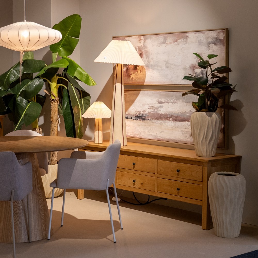 APARADOR NATURAL MADERA MINDI SALÓN 180 X 48 X 60 CM