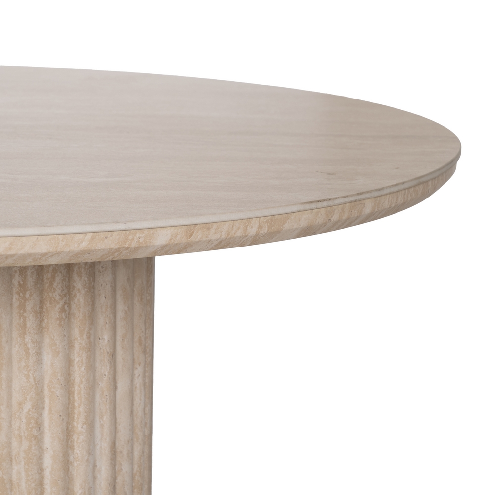 MESA COMEDOR BEIGE PIEDRA MDF DECORACIÓN 180 X 90 X 76 CM - Imagen 4