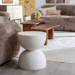 MESITA BLANCO FIBRA DE MAGNESIO 40 X 40 X 45 CM