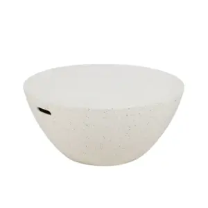 MESA CENTRO BLANCO FIBRA DE MAGNESIO 90 X 90 X 40 CM