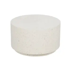 MESA CENTRO BLANCO FIBRA DE MAGNESIO 70 X 70 X 40 CM