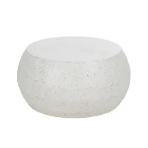 MESA CENTRO BEIGE CEMENTO 92 X 92 X 45 CM