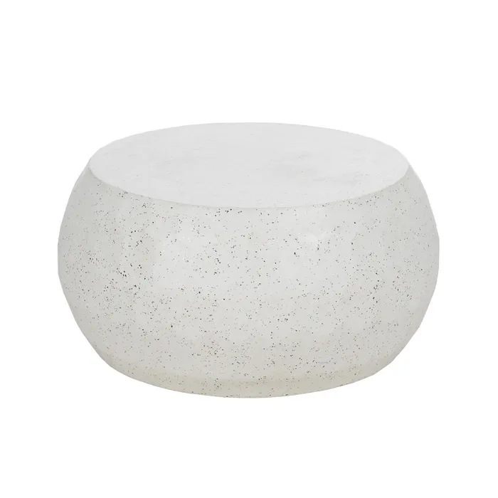 MESA CENTRO BEIGE CEMENTO 92 X 92 X 45 CM