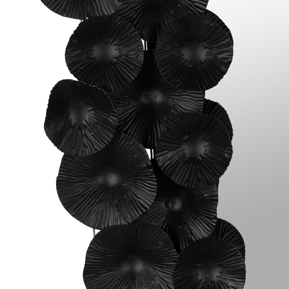 ESPEJO NEGRO METAL-CRISTAL DECORACIÓN 82 X 7 X 113 CM - Imagen 2