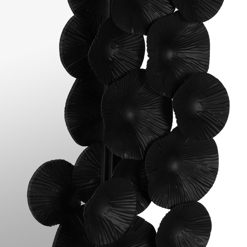 ESPEJO NEGRO METAL-CRISTAL DECORACIÓN 82 X 7 X 113 CM - Imagen 3