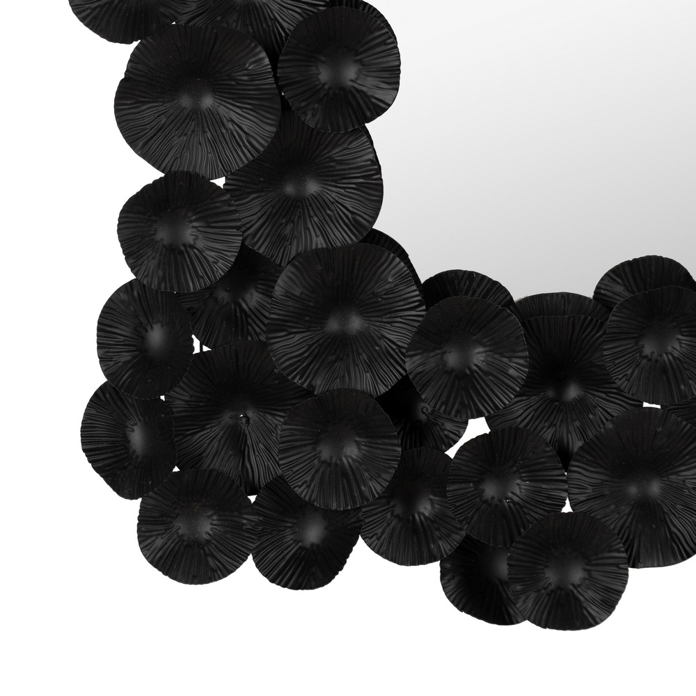 ESPEJO NEGRO METAL-CRISTAL DECORACIÓN 82 X 7 X 113 CM - Imagen 4