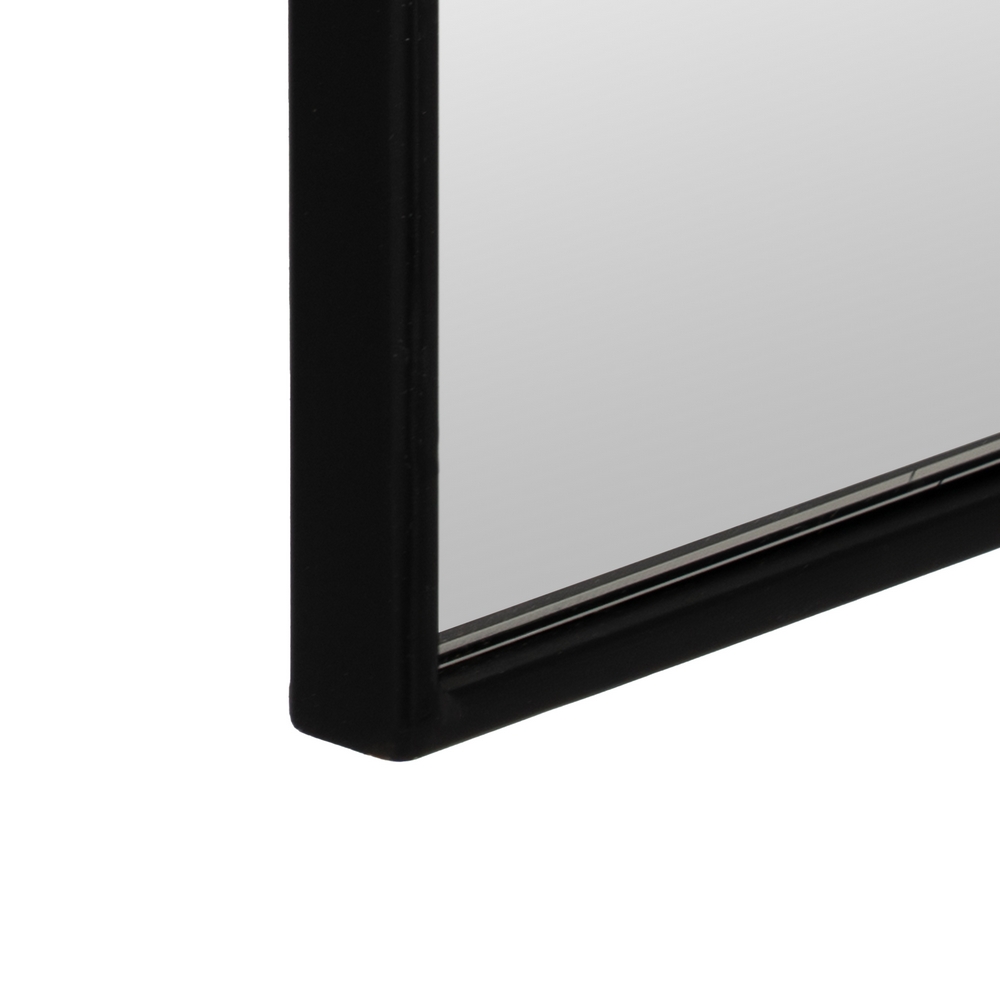 ESPEJO NEGRO METAL-CRISTAL DECORACIÓN 40 X 1,50 X 125 CM - Imagen 4