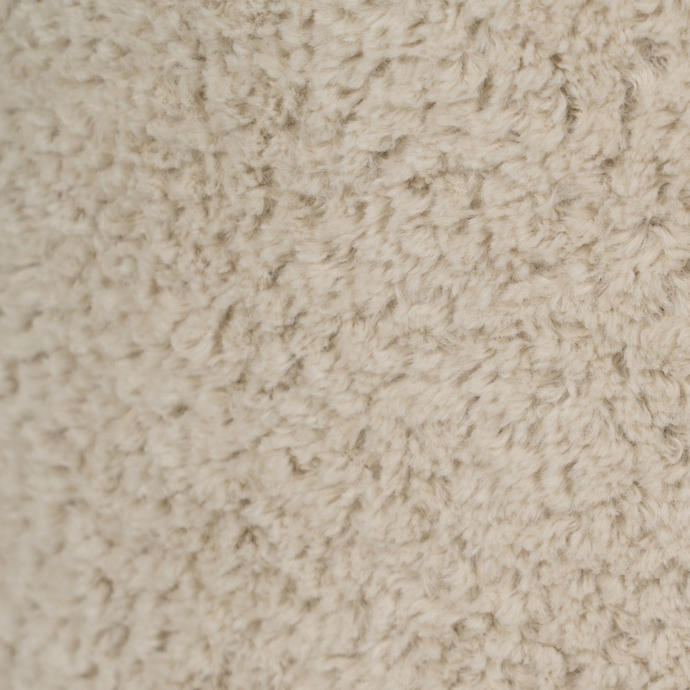 PUF BEIGE TEJIDO SALÓN 41 X 41 X 43 CM - Imagen 3