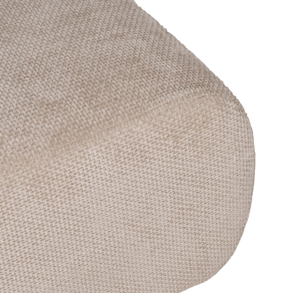PUF BEIGE TEJIDO SALÓN 66 X 87 X 39 CM - Imagen 4