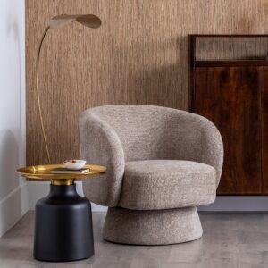 SILLÓN BEIGE TEJIDO SALÓN 78 X 79 X 77 CM