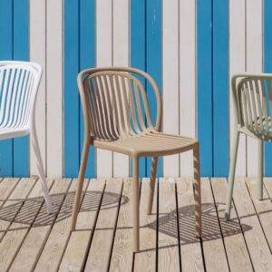 SILLA BEIGE POLIPROPILENO CONTRACT 51 X 57 X 78 CM